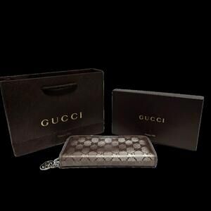 Gucci GG Supreme Web Long Holographic Wallet